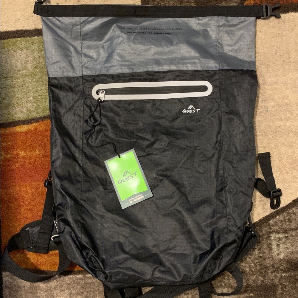 Quest water-resistant 30L backpack! NWT